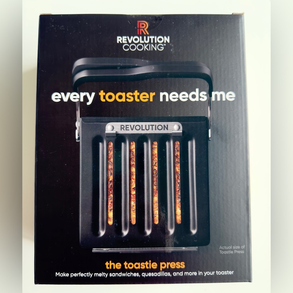 Revolution Toastie Press For Sandwiches Quesadillas Paninis & More, Retail $79